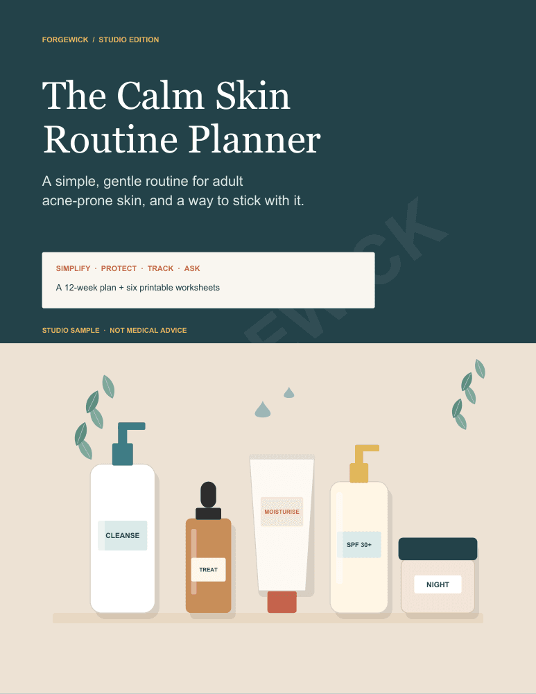 Cover of The Calm Skin Routine Planner