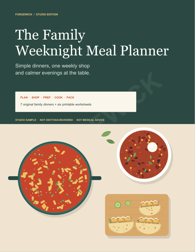 Cover of The Family Weeknight Meal Planner
