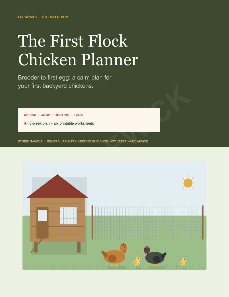 Cover of The First Flock Chicken Planner