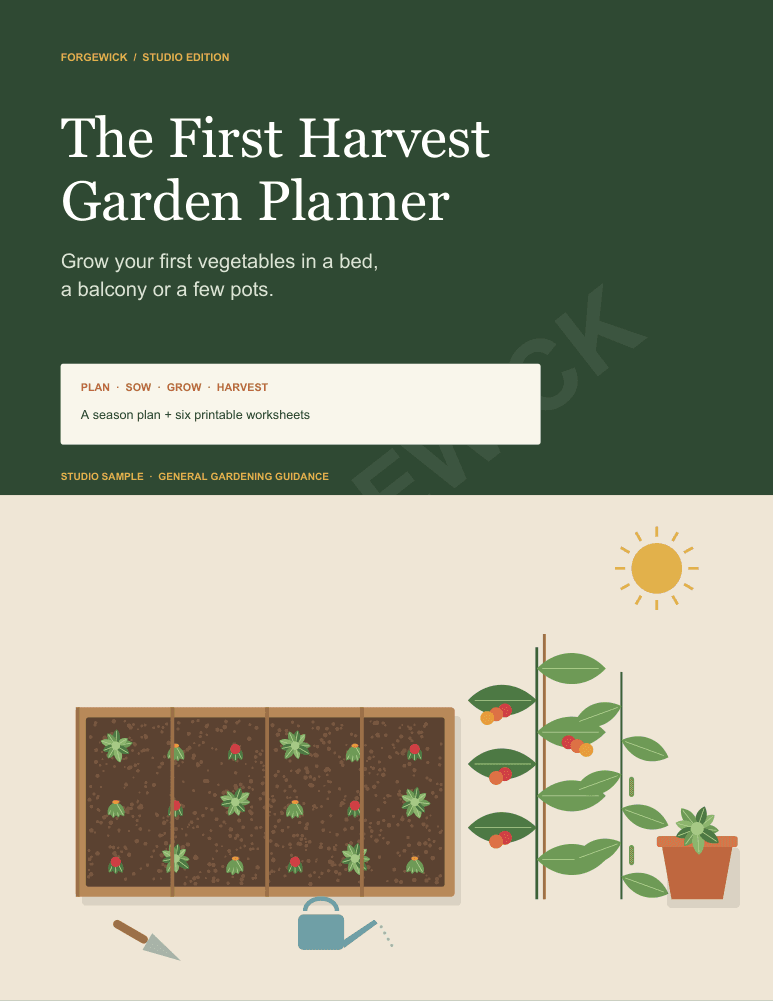 Cover of The First Harvest Garden Planner