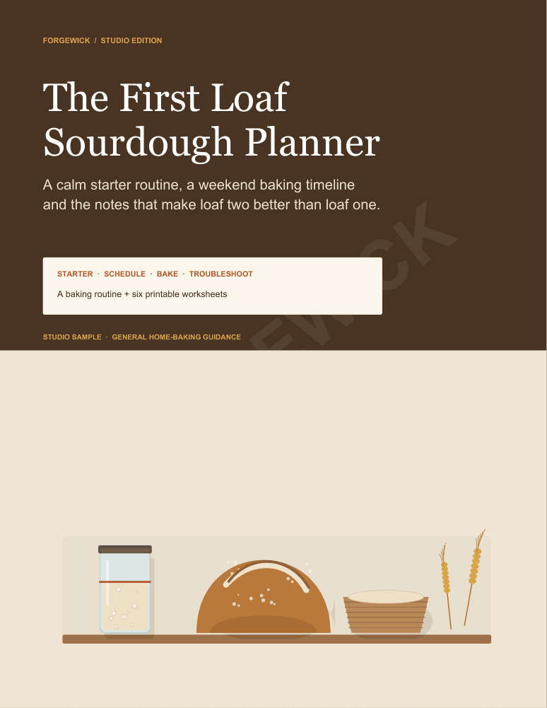 Cover of The First Loaf Sourdough Planner