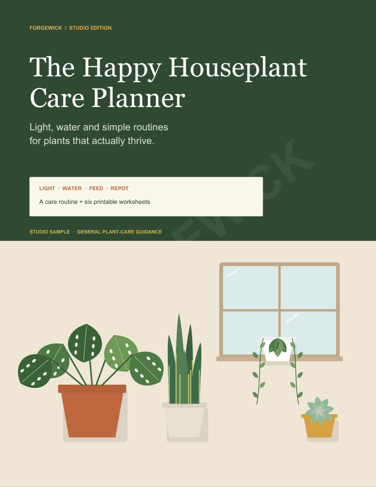 Cover of The Happy Houseplant Care Planner