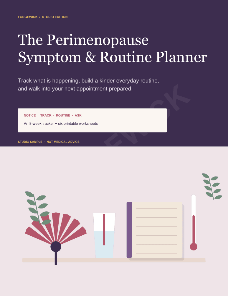 Cover of The Perimenopause Symptom & Routine Planner